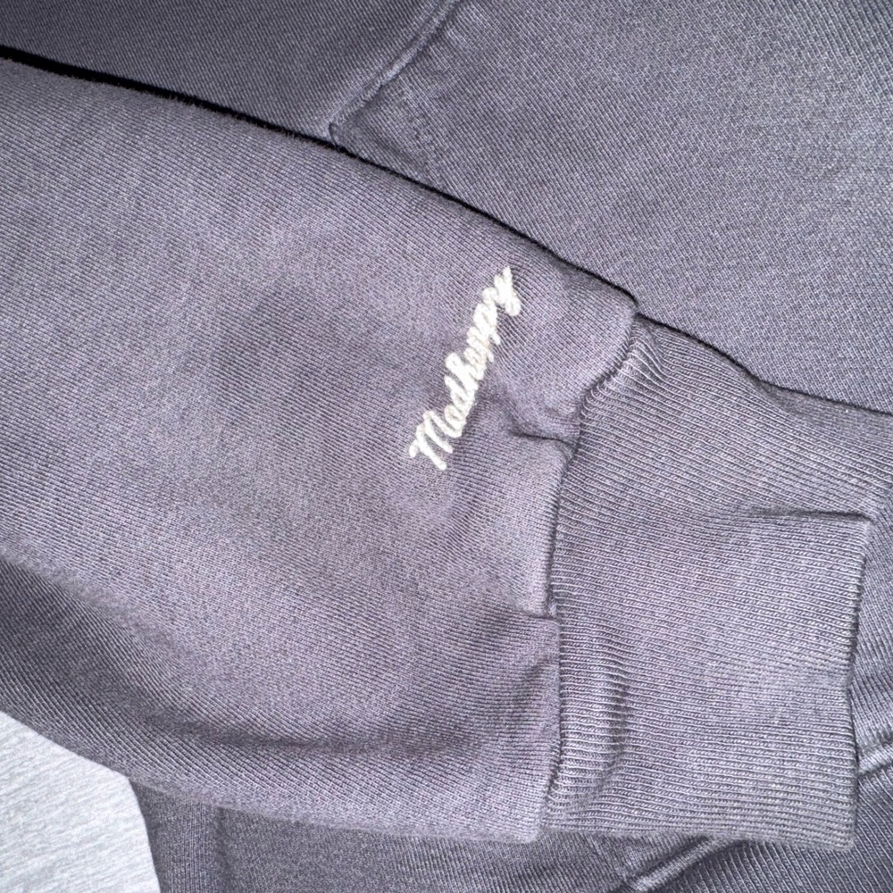 Madhappy Black LA Logo Hooded Sweatshirt with Red Heart Accents - Picture 3 of 5